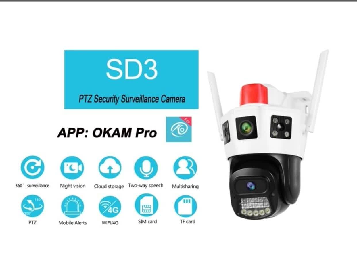 دوربین مداربسته تحت شبکه مدل سیمکارتی 3 تصویر okam